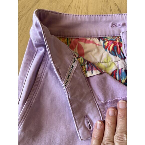 Tommy Bahama Women's 4 Bermuda Shorts Cotton Tencel Pockets Beach Preppy 80s 90s - Picture 9 of 10